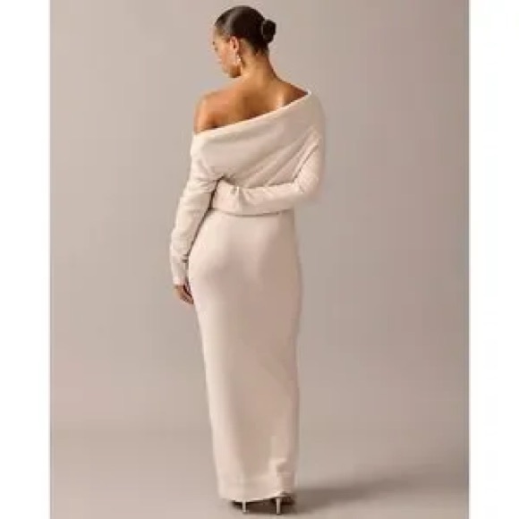 Anna October X J.Crew Limited-edition cashmere off-the-shoulder sweater-dress - Picture 3 of 14